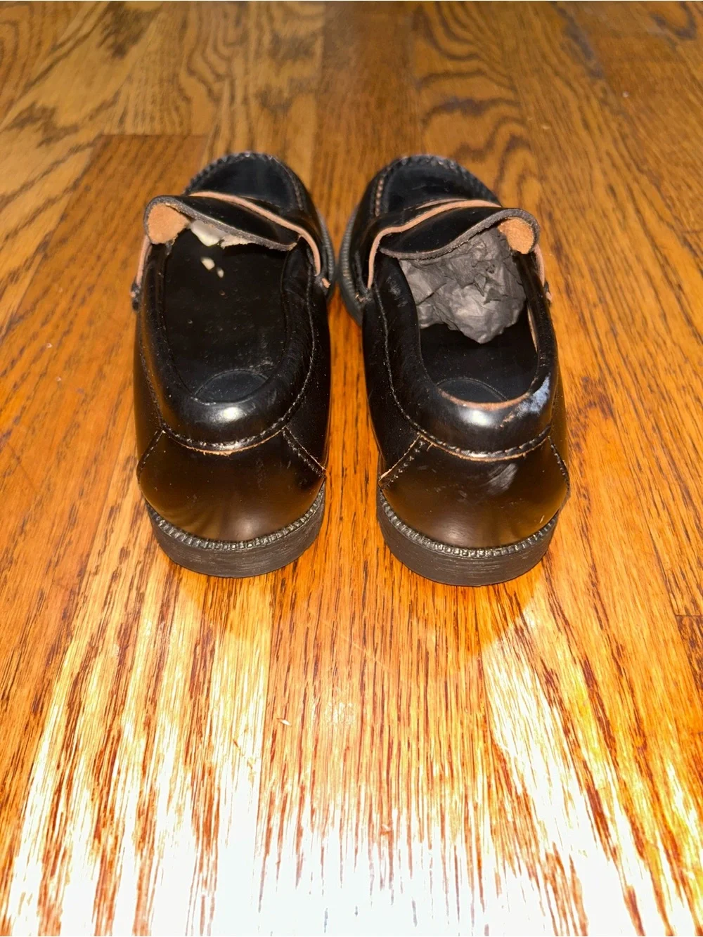 Sperry Top-Sider Boys Black Leather Penny Loafers Size 11